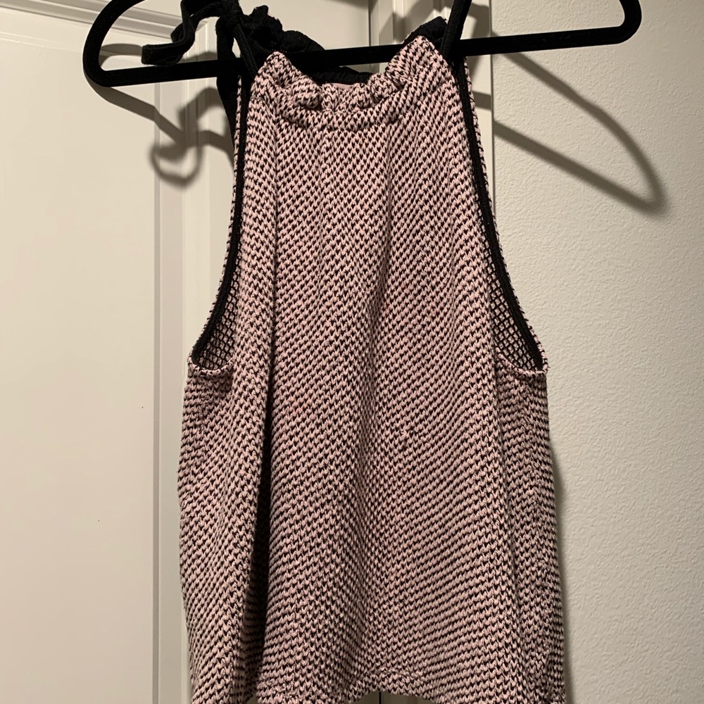 Madewell top with tie around the neck